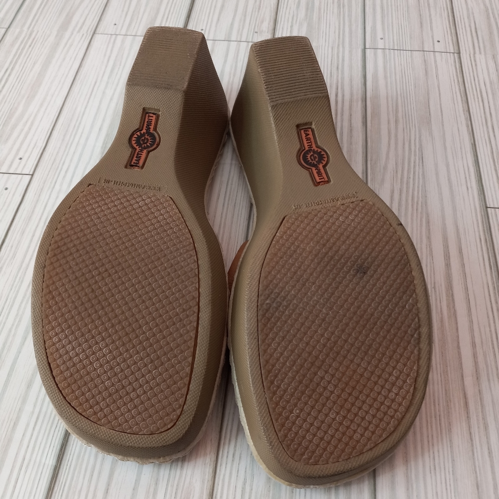 Earth Spirit Boho Leather Wedge Sandals - Picture 7 of 8